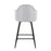LumiSource Ahoy 26" Counter Stool, Set of 2, Black/Lt GY