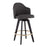 LumiSource Ahoy UP2 26" Counter Stool, Set of 2, Black/GD/Chrome