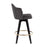 LumiSource Ahoy UP2 26" Counter Stool, Set of 2, Black/GD/Chrome