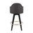 LumiSource Ahoy UP2 26" Counter Stool, Set of 2, Black/GD/Chrome