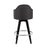 LumiSource Ahoy UP2 26" Counter Stool, Set of 2, Black/Chrome/Chrome