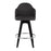 LumiSource Ahoy UP2 26" Counter Stool, Set of 2, Black/Chrome/Chrome