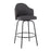 LumiSource Ahoy Counter Stool, Set of 2, Black/Charcoal