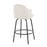 LumiSource Ahoy Counter Stool, Set of 2, Black/Cream