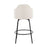LumiSource Ahoy Counter Stool, Set of 2, Black/Cream