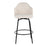 LumiSource Ahoy Counter Stool, Set of 2, Black/Cream