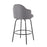 LumiSource Ahoy Counter Stool, Set of 2, Black/Grey