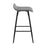 LumiSource Ale Counter Stool, Set of 2, Black Steel/Grey
