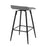 LumiSource Ale Counter Stool, Set of 2, Black Steel/Grey