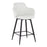 LumiSource Boyne 26" Counter Stool, Set of 2, Black/Grey