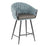 LumiSource Matisse Counter Stool, Black Frame