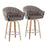 LumiSource B. Matisse Counter Stool, Set/2, Z/GY/CH - B26-BRDMATGRT-R2ZBBKGY2