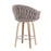 LumiSource B. Matisse Counter Stool, Set of 2, Z/GY/Chrome