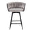LumiSource B. Renee Counter Stool, Set of 2, Black/Silver