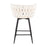 LumiSource Braided Renee Counter Stool, Set of 2, Black/WH
