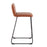 LumiSource Casper Counter Stool, Set of 2, Black/Camel