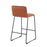 LumiSource Casper Counter Stool, Set of 2, Black/Camel