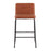 LumiSource Casper Counter Stool, Set of 2, Black/Camel