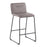LumiSource Casper Counter Stool, Set of 2, Black/Grey