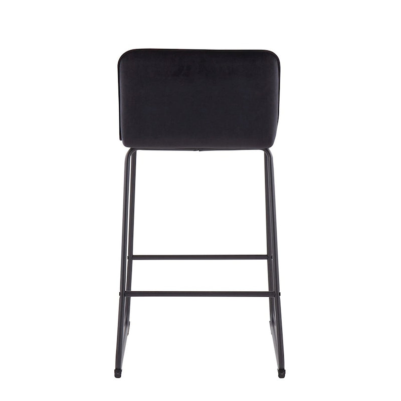 LumiSource Casper Counter Stool, Set of 2, Black/Black