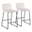 LumiSource Casper Counter Stool, Set of 2, Black/Cream - B26-CASPER2BKVCR2
