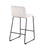LumiSource Casper Counter Stool, Set of 2, Black/Cream