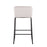 LumiSource Casper Counter Stool, Set of 2, Black/Cream