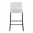 LumiSource Casper Counter Stool, Set of 2, Black/Cream