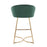 LumiSource Cece Counter Stool, Set of 2, Gold/Green