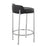 LumiSource Chloe Counter Stool, Set of 2 in Chrome/Black PU