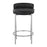 LumiSource Chloe Counter Stool, Set of 2 in Chrome/Black PU