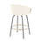 LumiSource Claire 26" Counter Stool, Set/2, BK/CR/Gold