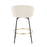 LumiSource Claire 26" Counter Stool, Set/2, BK/CR/Gold