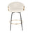 LumiSource Claire 26" Counter Stool, Set/2, BK/CR/Gold