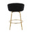 LumiSource Claire 26" Counter Stool, Set of 2, Gold/Black