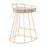 LumiSource Canary Counter Stool, Set of 2, Gold/Silver