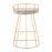 LumiSource Canary Counter Stool, Set of 2, Gold/Silver