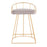 LumiSource Canary Counter Stool, Set of 2, Gold/Silver