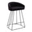 LumiSource Canary Upholstered Counter Stool, Set of 2, Black