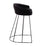 LumiSource Canary Upholstered Counter Stool, Set of 2, Black
