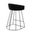 LumiSource Canary Upholstered Counter Stool, Set of 2, Black