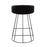LumiSource Canary Upholstered Counter Stool, Set of 2, Black