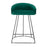 LumiSource Canary Counter Stool, Set of 2, Black/Green