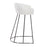 LumiSource Canary Counter Stool, Set of 2, Black/White