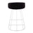 LumiSource Canary Counter Stool, Set of 2, Silver/Black