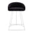 LumiSource Canary Counter Stool, Set of 2, Silver/Black