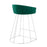 LumiSource Canary Counter Stool, Set of 2, Silver/Green