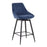 LumiSource Diana Counter Stool, Set of 2, Black/BL Cord
