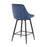 LumiSource Diana Counter Stool, Set of 2, Black/BL Cord