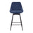 LumiSource Diana Counter Stool, Set of 2, Black/BL Cord